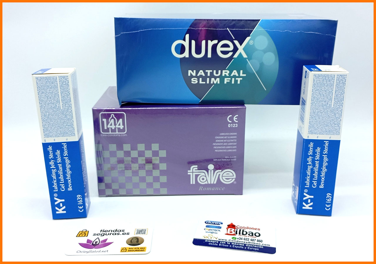 Faire Romance + Durex Natural Slim Fit + 2 Lubricantes K-Y