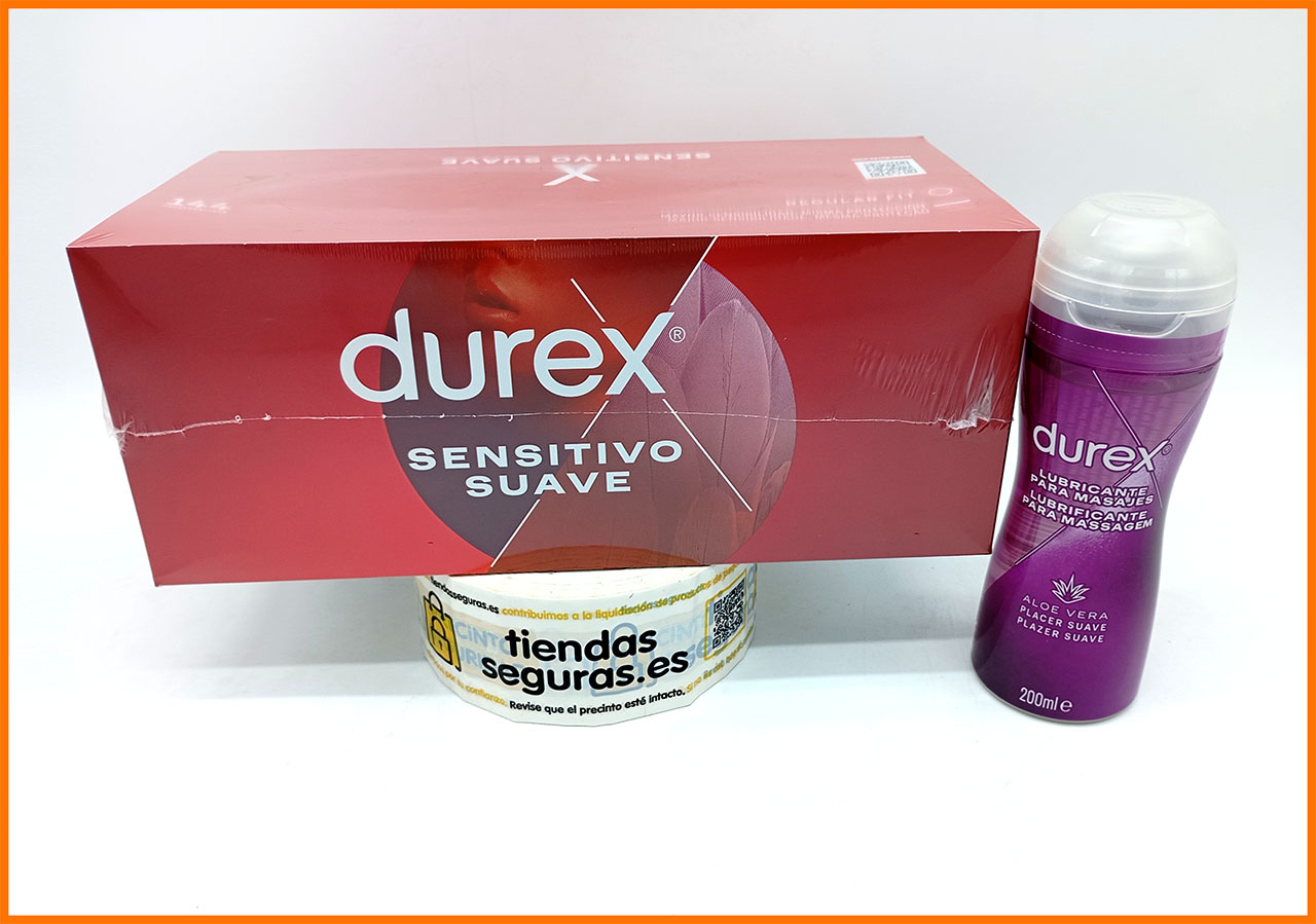 Durex Sensitivo Suave + Lubricante Aloe Vera